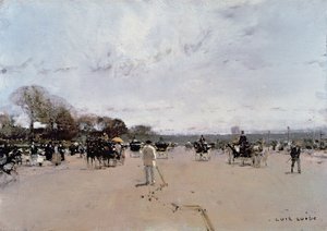 シャンゼリゼの馬車 作： Luigi Loir
